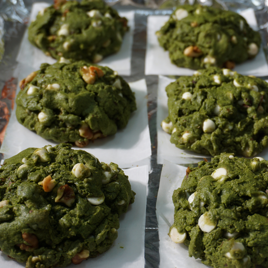 Levain Bakery Style Matcha Cookies