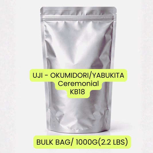 UJI - OKUMIDORI BLEND (KB18) CEREMONIAL MATCHA 1KG(2.2LBS) BAG