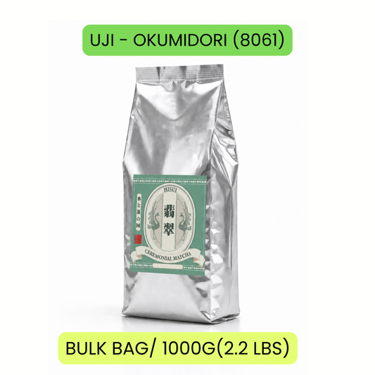 UJI - OKUMIDORI (8061) CEREMONIAL MATCHA 1KG(2.2LBS) BAG