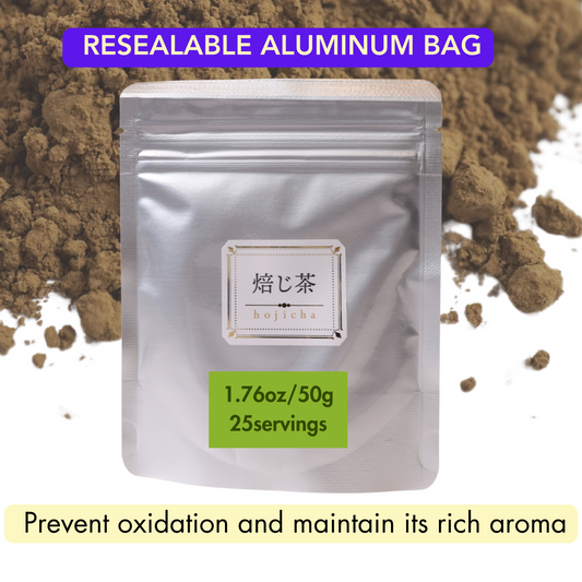 50g/1.76oz - Refill -  Premium Hojicha  bag - No outside bag