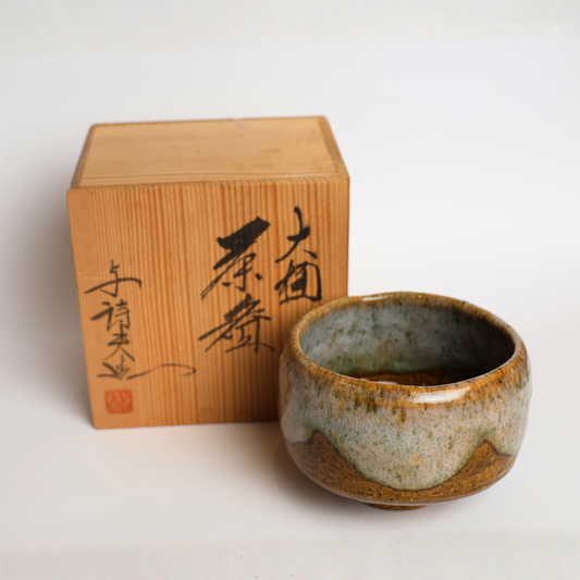 Ōhi Ware Matcha Chawan by Yoshio Iwamura – Unused with Wooden Box