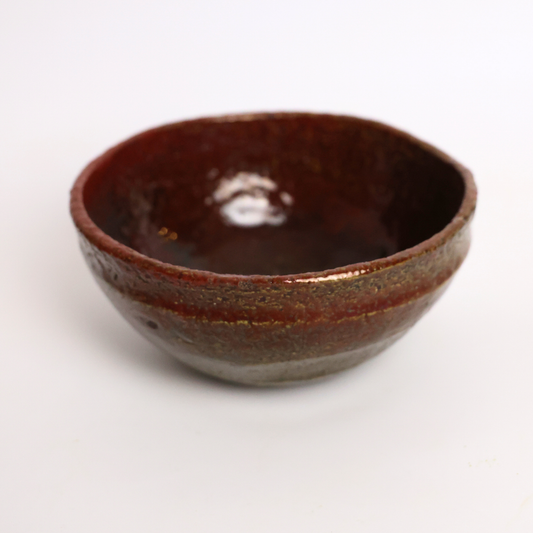 Karatsu Style Ceramic Tea Bowl – Vintage Japanese Handcrafted Chawan for Ceremonial Matcha with Collector's Silk Pouch and Box