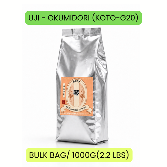 UJI - OKUMIDORI BLEND (KOTO-G20) CEREMONIAL MATCHA 1KG(2.2LBS) BAG