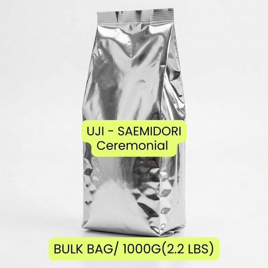 UJI - SAEMIDORI CEREMONIAL MATCHA 1KG(2.2LBS) BAG