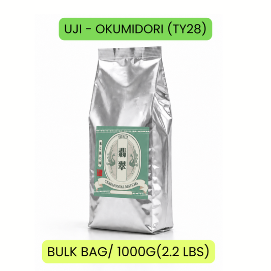 UJI - OKUMIDORI (TY28) CEREMONIAL MATCHA 1KG(2.2LBS) BAG
