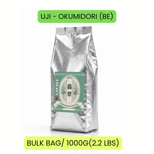 UJI - OKUMIDORI (BE) CEREMONIAL MATCHA 1KG(2.2LBS) BAG