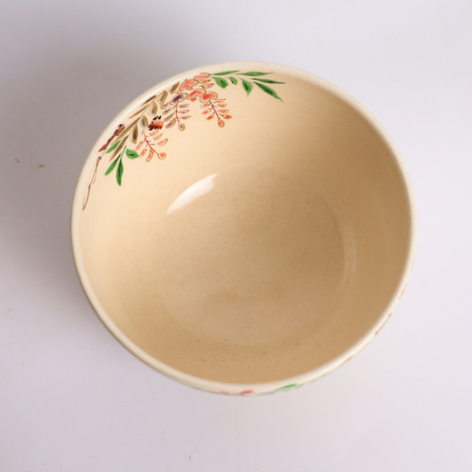Matcharu Authentic Handcrafted Japanese Chawan – Kyoto-Style Wisteria Matcha Bowl