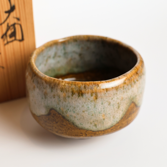 Ōhi Ware Matcha Chawan by Yoshio Iwamura – Unused with Wooden Box